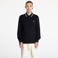 Μπλουζάκι FRED PERRY Long Sleeve Twin Tipped Shirt Black M