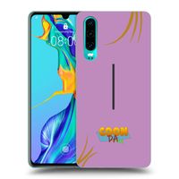 Silikónový čierny obal pre Huawei P30 - COONDA růžovka