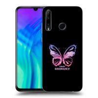 Silikónový čierny obal pre Honor 20 Lite - Diamanty Purple