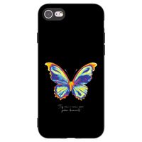 Silikónový čierny obal pre Apple iPhone SE 2020 - Diamanty Black