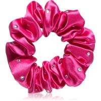 Crystallove Crystalized Silk Scrunchie шовкова гумка для волосся колір Hot Pink 1 кс