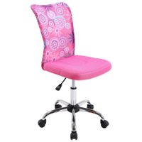 Carryhome OTOČNÁ STOLIČKA PRE MLÁDEŽ, sieťovina, ružová, chrómová