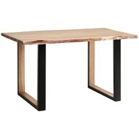 Livetastic JEDÁLENSKÝ STÔL, akácia, čierna, farba akácie, 160/76/90 cm