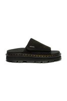 Dr. Martens šľapky na platforme semišové ZebZag Slide