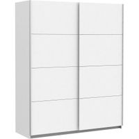 Ti'me ŠAT. SKRIŇA S POSUV. DVERAMI, biela, 170/210/61 cm