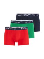 TOM TAILOR Bokserice  morsko plava / travnato zelena / karmin crvena