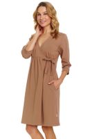 Dámský župan Doctor Nap 4243 - bavlna Světle hnědá XL