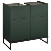 MID.YOU SKRINKA POD UMÝVADLO, zelená, čierna, zelená, čierna, 60/59,4/31 cm