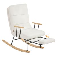 STOLIČKA S PRUŽNÝM PODNOŽÍM, kov, textil, kompozitné drevo, krémová