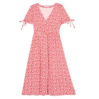 Cropp - Obleka s cvetličnim vzorcem - rdeča