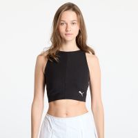 Puma Wardrobe Essentials Ribbed Crop Top PUMA Black L