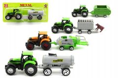 Traktor s prívesom 16cm na karte - výber 6 druhov