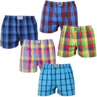 5PACK pánské trenky Styx klasická guma vícebarevné (5A0112345) M