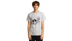 Dedicated T-shirt Stockholm Coffee Vinyl Grey Melange Pánske - Tričká Dedicated - Sivá - 18018-L - Size: L