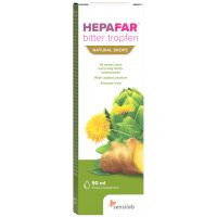 Hepafar Bitter Tropfen 50ml, 15 zelišč, zeliščne grenčice v kapljicah za prebavo