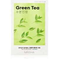 Missha Airy Fit Green Tea pomirjevalna tekstilna maska z zelenim čajem 19 g