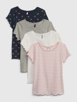 GAP Kids Ribbed T-shirts, 4 pcs - Girls