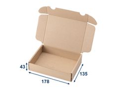 50 ks - Minikrabica/krabička 172x132x40 3VVL hnedá