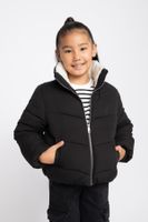 DEFACTO Girl's Water Repellent Stand Collar Plush Lining Coat