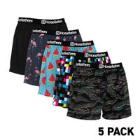 HORSEFEATHERS Boxerky Frazier 5Pack - bundle 2 BLACK velikost L