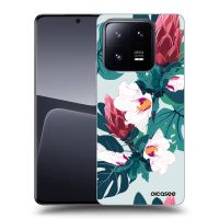 Silikónový čierny obal pre Xiaomi 14 Pro - Rhododendron