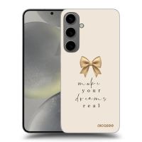 Silikónový čierny obal pre Samsung Galaxy S24+ S926B 5G - Golden Dream