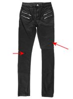 Ženske hlače Crne - OŠTEĆENE S