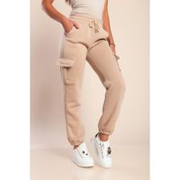 Thermo Sporthose Mit Taschen, Beige