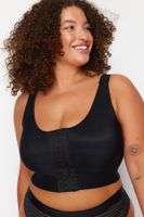 Trendyol Curve Black Hook-and-loop Medical Soft Touch Bra