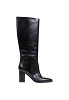 Skórzane buty Guess na obcasie