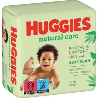 Huggies Natural Care chusteczki oczyszczające 3x56 szt.