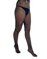 Strumpfhose PAMELA MANN - Flaming Net - schwarz 44-46