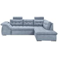 MID.YOU ROHOVÁ SEDAČKA, textil, kompozitní dřevo, modrá
