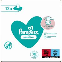 Pampers Sensitive vlažne maramice za djecu za osjetljivu kožu 12x52 kom