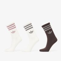 Κάλτσες adidas 3 Stripes Glitter Crew Socks 3-Pack Off White/ Aurora Coffee XL