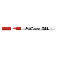 Popisovač lakový 0,7mm Paint Marker M51 červený ICO