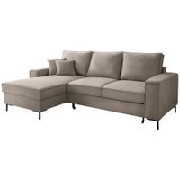 Livetastic ROHOVÁ SEDAČKA, textil, šedohnědá