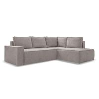 MID.YOU ROHOVÁ SEDAČKA, textil, šedá, bílá