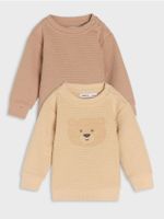 Sinsay - Bluzy 2 pack - beżowy