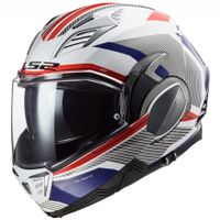 Výklopná moto přilba LS2 FF900 Valiant II Revo P/J  White Red Blue  XS (53-54)