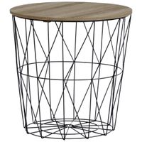 Ambia Home PRÍRUČNÝ STOLÍK, prírodná farba, čierna