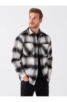 LC Waikiki Comfortable Fit Long Sleeve Plaid Men's Shirt Jacket