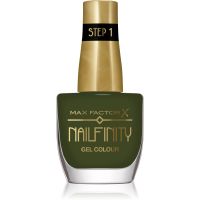 Max Factor Nailfinity Gel Colour gel lak za nohte brez uporabe UV/LED lučke odtenek 595 Green Room 12 ml