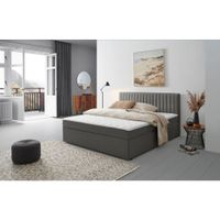 P & B AMERICKÁ POSTEĽ, 160/200 cm, tmavosivá