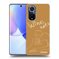 Silikónový čierny obal pre Huawei Nova 9 - Wine not