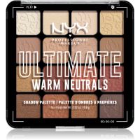 NYX Professional Makeup Ultimate Shadow Palette senčila za oči odtenek Warm Neutrals 16x0,8 g