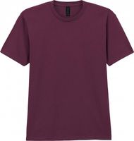 Gildan Pánské triko Softstyle® Midweight s vysokou hustotou stehu Barva: fialová maroon, Velikost: M