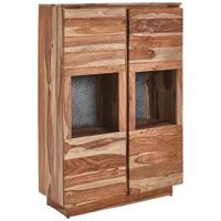 Livetastic VYSOKÁ KOMODA, akácia, indický palisander, prírodná farba, 99/146/41 cm