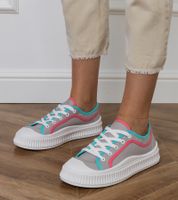 Gemre Salis női szürke platform tornacipő