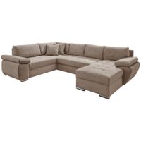 Livetastic SEDACÍ SOUPRAVA, textil, šedavě hnědá